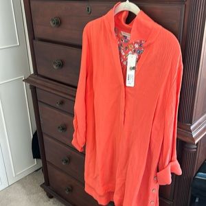 NWT soft surroundings gauze tunic